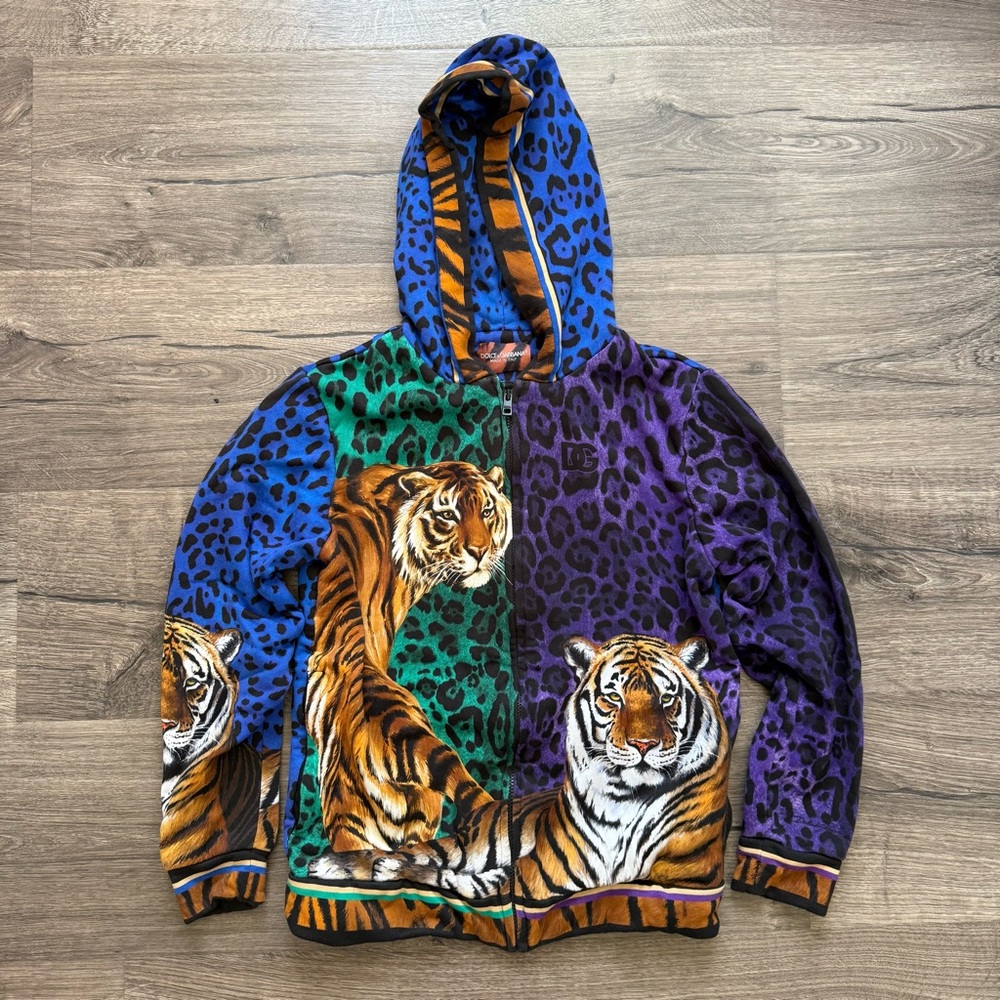 Authentic Dolce & Gabbana Wildcat Full Zip Hoodie Sweater Size 9/10 Youth Kids